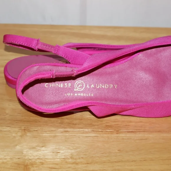 Chinese Laundry Hot Pink Pointed Slingback Flats. Size 6.5. - Picture 6 of 9